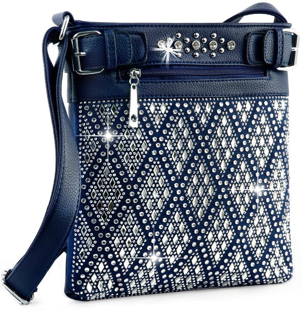 Handbag Express – Engroshandel Crossbodytaske - Dame – Diamond Bling Crossbody Slynge14