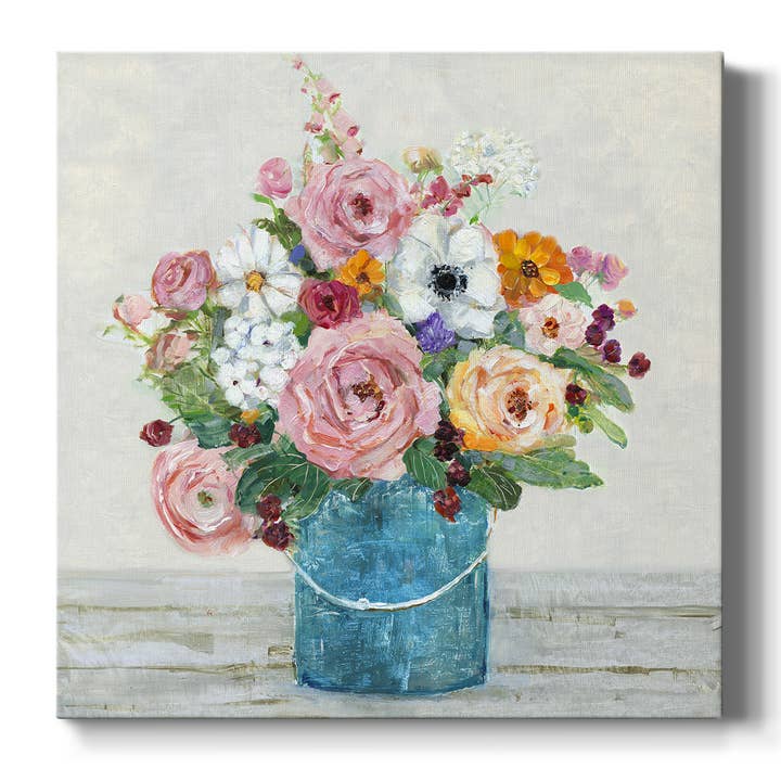 Flower Bouquet Canvas Print By Sally Swatland for wholesale by Wexford Home