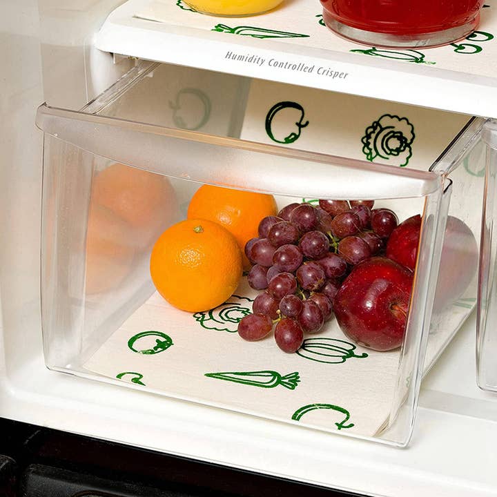Fox Run Brands - Wholesale Food Storage Wrap/Bag - Envision Fridge Bin Liners, 3 Pack, 12" x 24"