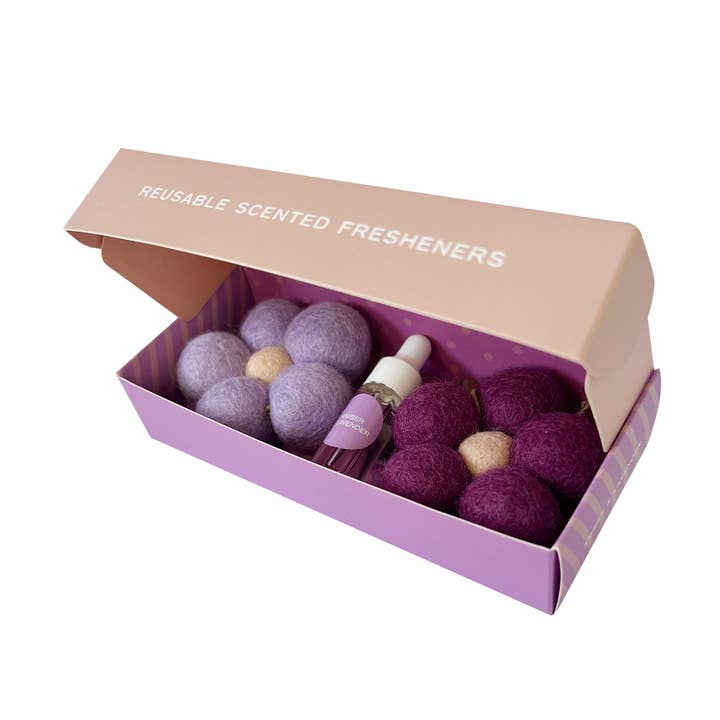 Home Dweller - Wholesale Air Freshener - Felt Flower Fresheners - Amber & Lavender