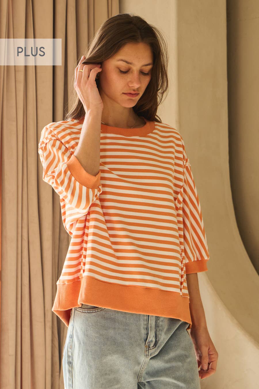 Oddi - Vente Haut en maille – femme - Top en tricot rayé4