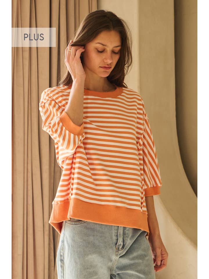 Oddi - Vente Haut en maille – femme - Top en tricot rayé4