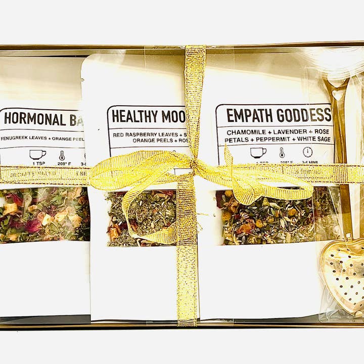 Loveyenergy & Blessings - Vente Thé en vrac - Coffret cadeau GODDESS Boîte à thé Loose Leaf