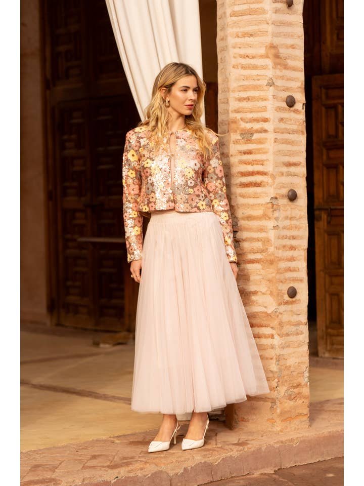 CHOKLATE PARIS - Wholesale Rok - Dames - Aria lange tule rok - CK080776