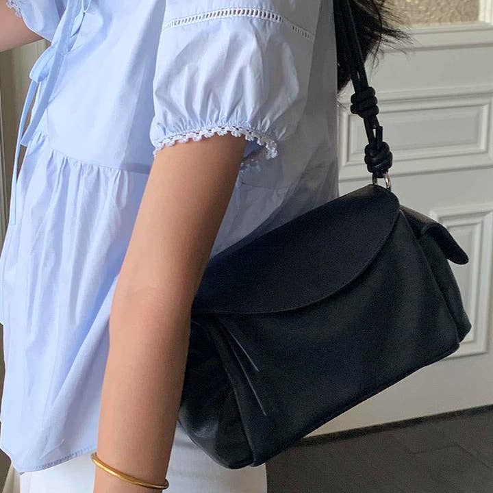 Vegan Leather Pockets Shoulder Bag for wholesale by 3AM BY H&D ACCESSORIES