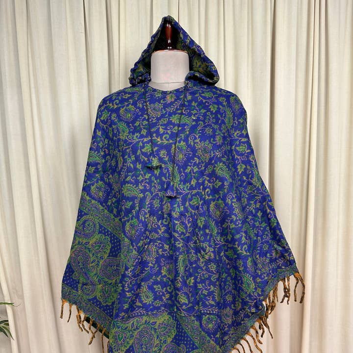 Boho Unisex Yak Wool Poncho, Pullover Hoodie with Pockets and other Purchase Wholesale woollen fabric. Free Returns & Net 60 Terms on Faire trending on Faire.