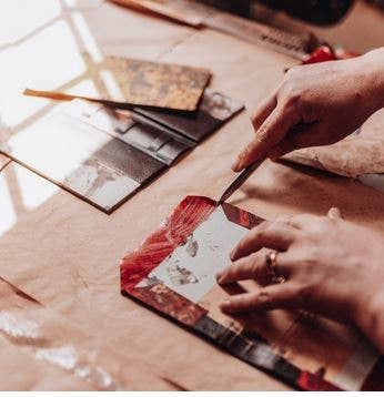 Freund Mayer & Co. – wholesale Journal/diary – Roma Calfskin Leather 5x7"Journal Italian hand-made5