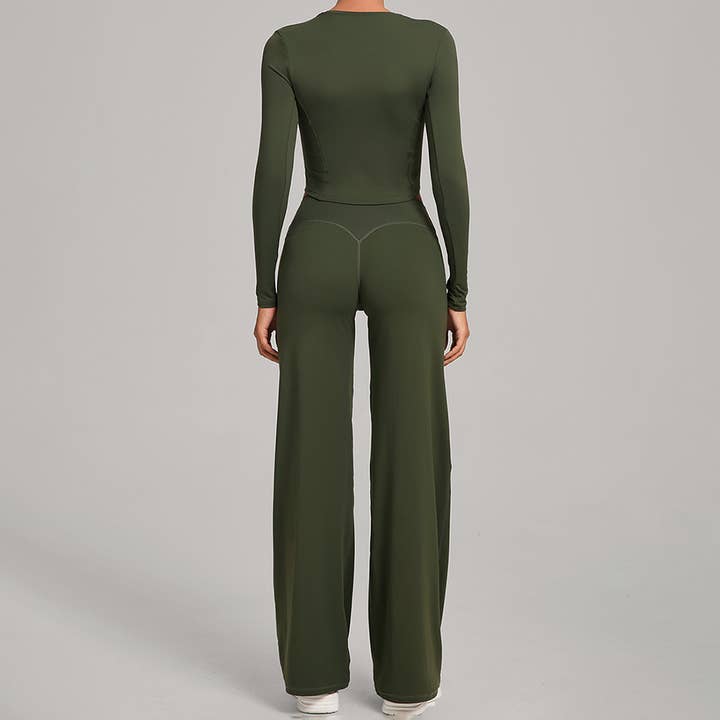 Sodalemon - Wholesale Activewear set – Women′s - Women Naked Feel Flared Yoga Set33