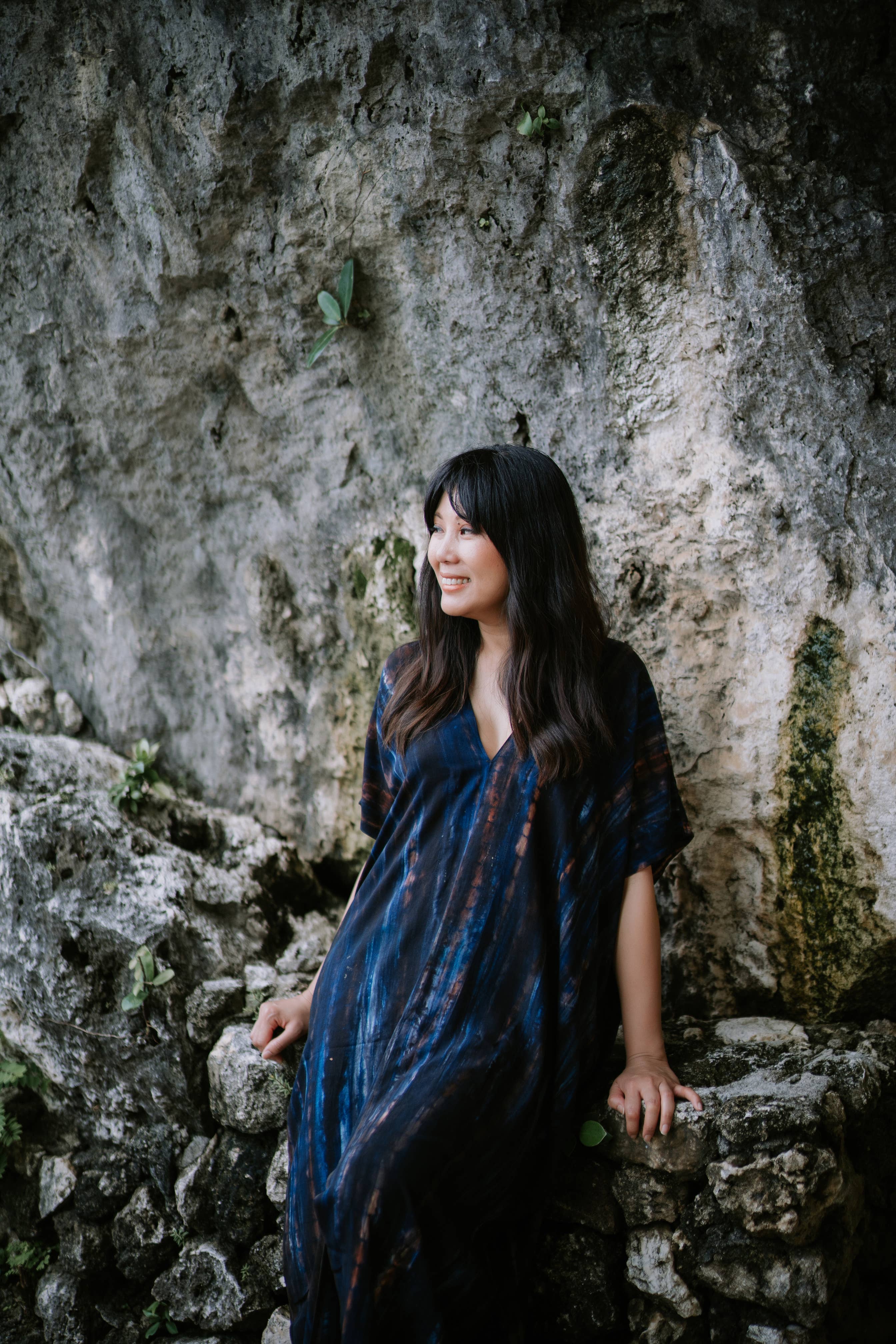 Mahisi - Wholesale Dress - Women's - Maxi Dress with Pockets in Deep Navy1