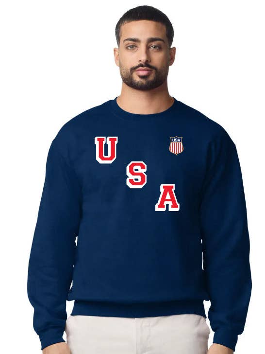 Kendall Coyne USA Hockey Crewneck - Marinblå för wholesale av Lowsportgeaar