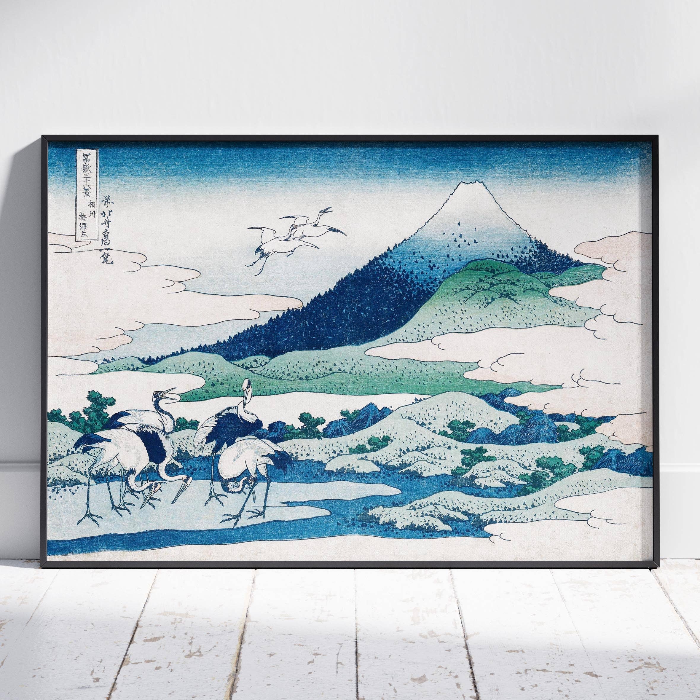 House Prints - Wholesale Art Print - Umezawa Manor in Sagami Province - Katsushika Hokusai - Rolled Poster Wall Art Print8