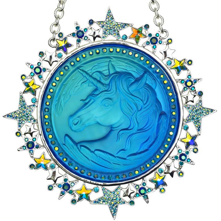 Starlight Galaxy Mystic Cloudwalker Ornament (Sterling Silvertone/Mystic Blue Sphinx) for wholesale by Kirks Folly