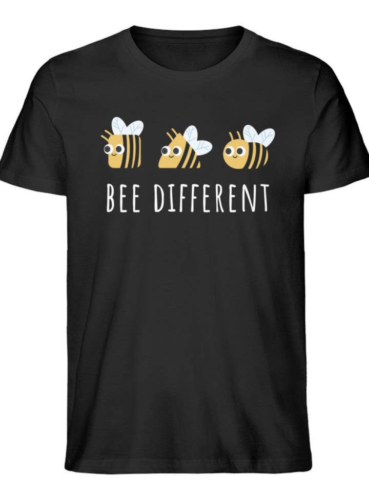 GARTENFAN - Wholesale Screen Printed T-Shirt - Men's - Bee different - men's premium organic shirt