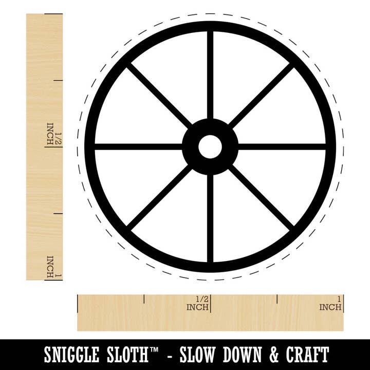 Sniggle Sloth - Wholesale Rubber/Decorative Stamp - Wagon Wheel Solid Rubber Stamp for Stamping Crafting Planners2