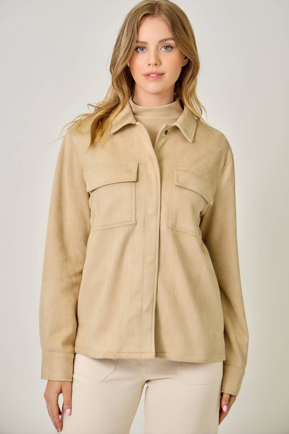 Mystree - Wholesale Shirt Jacket/Shacket - Women's - 61219 Suede Shacket26
