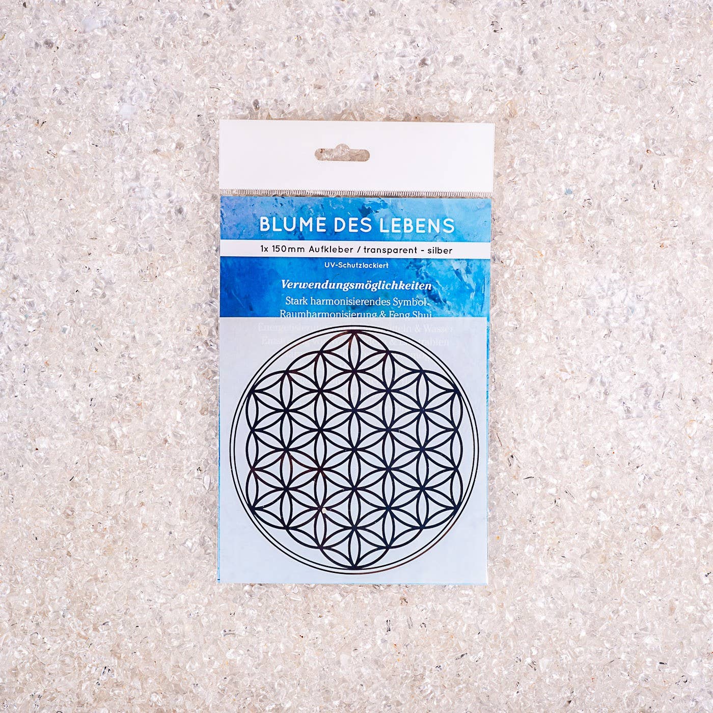 RADULY - Wholesale Sticker - Sticker flower of life silver 150mm