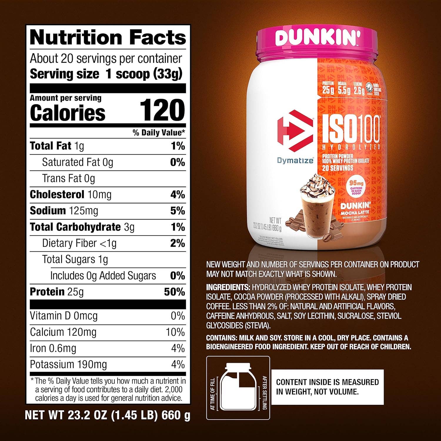 Campus Protein - Wholesale Protein/Superfood Powder - Dymatize ISO100 in Dunkin' Flavors3