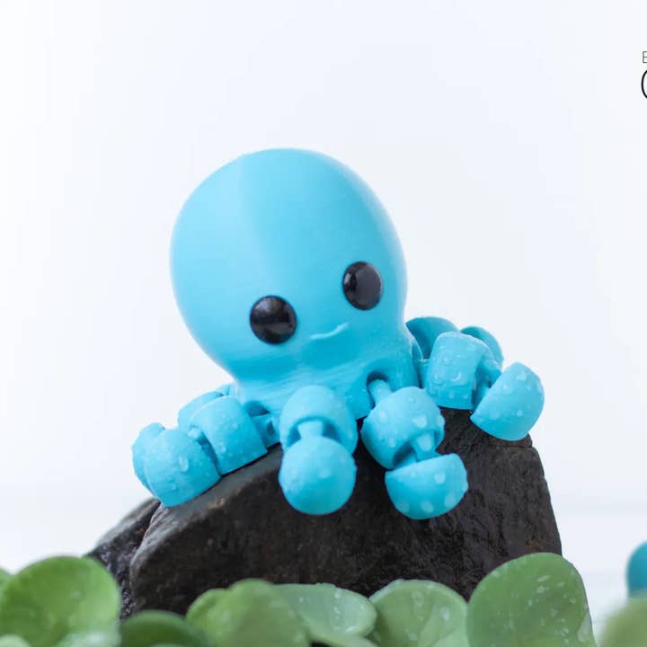 Mini Baby Octopus Fidget Toy for wholesale by Cloud Nine 3d Studio