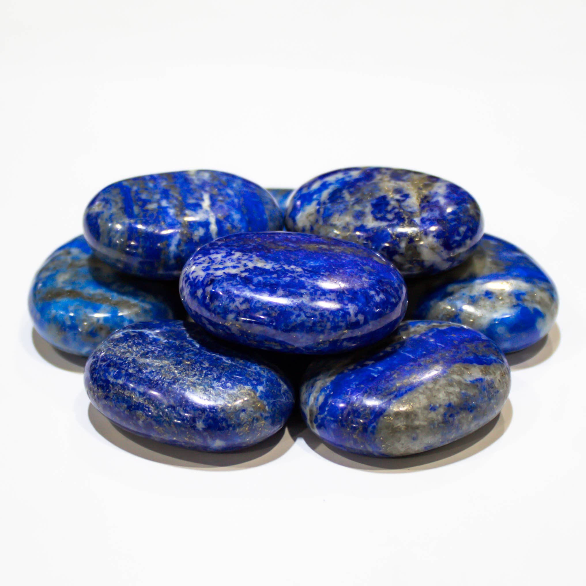 Quasar Gems USA - Wholesale Spiritual Stone/Crystal - Lapis Lazuli Pillows Palm Stone 1/2 KG2