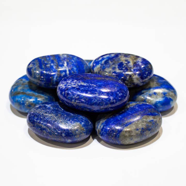 Quasar Gems USA - Wholesale Spiritual Stone/Crystal - Lapis Lazuli Pillows Palm Stone 1/2 KG2