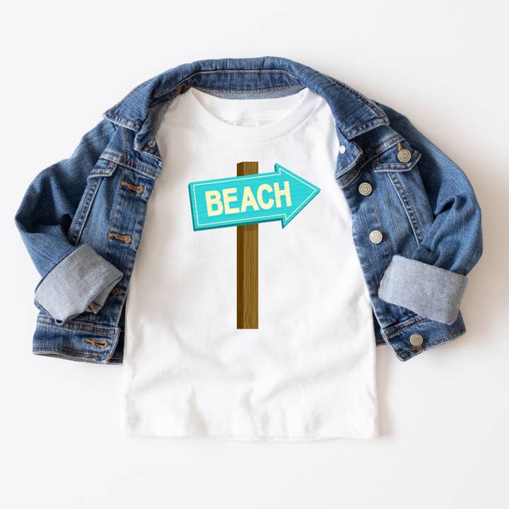 Beach Sign Tee for wholesale by ChubbyBubbyBear