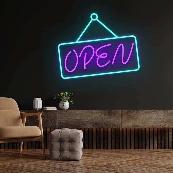 Aberto Boas-Vindas Pendurados Sinais Neon, Loja Bar Bar Decor por atacado de Glow Neon