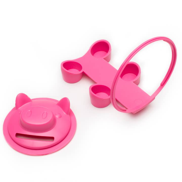 Fox Run Brands – wholesale Money/piggy bank – Jarware Pink Piggy Bank Lid for Regular Mouth Mason Jar5