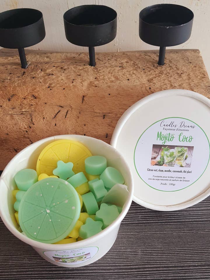 Mojito Coco fondant boxes for wholesale by Bout 2 Chou