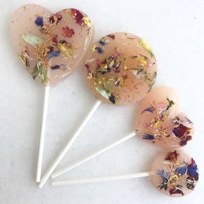 The Little Lollipop Shop – wholesale Lollipop – The Frosted Edible Flower Lollipop2