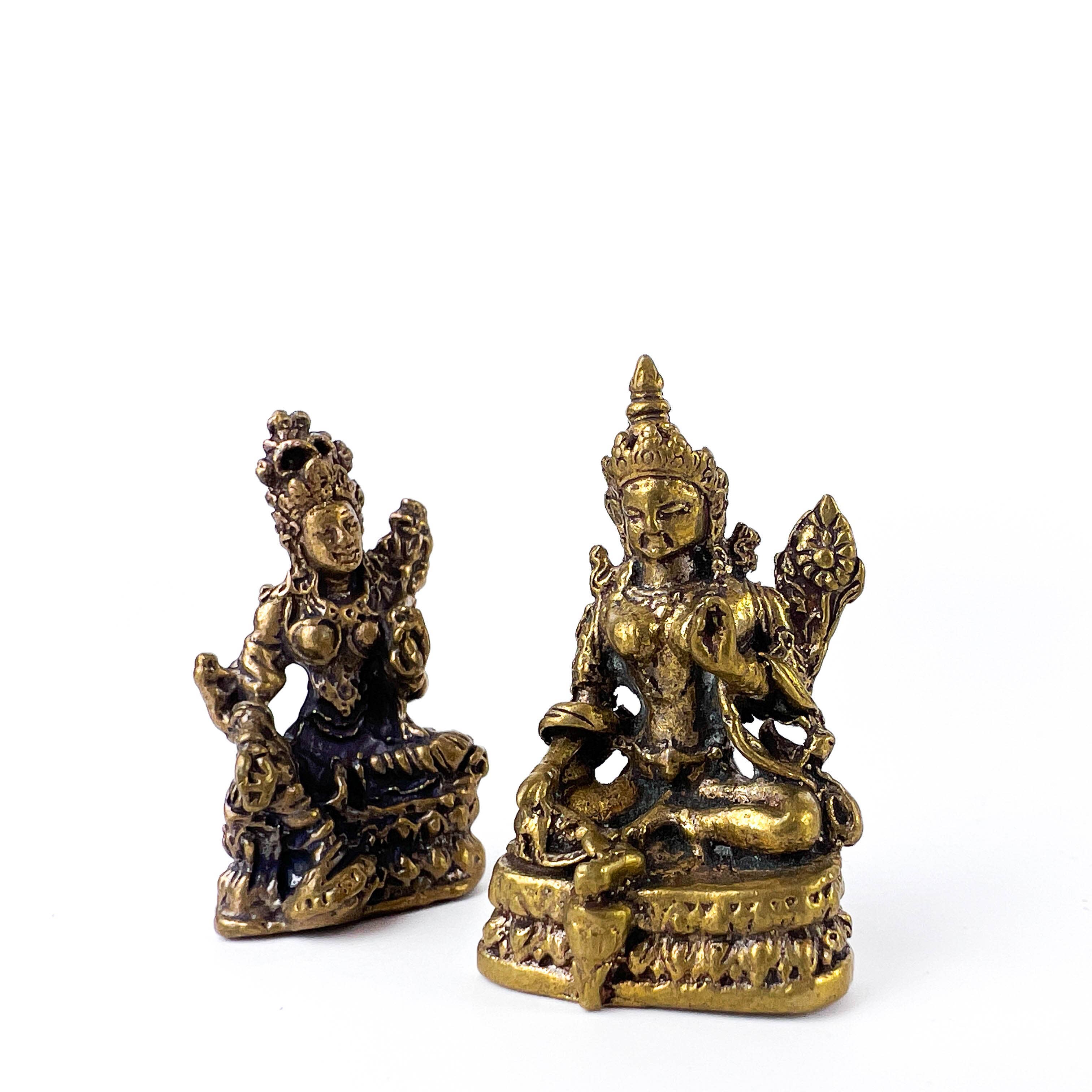 GREENROOTS USA LLC - Wholesale Decorative Figurine - 1-2" Sitting Tara Mini Statue (Assorted Designs)3