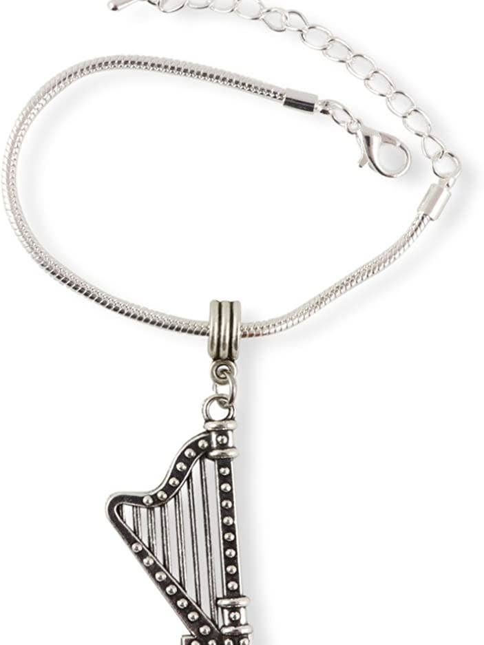 Harp Jewelry | Bracelet à breloques chaîne serpent en acier inoxydable pour la vente par Dave The Bunny