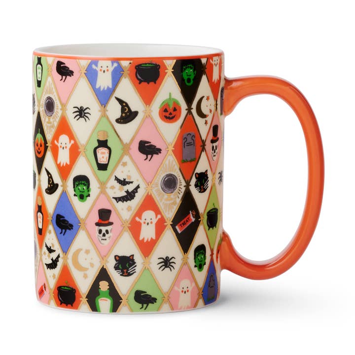 Halloween Argyle Porcelænskrus for engroshandel hos Rifle Paper Co
