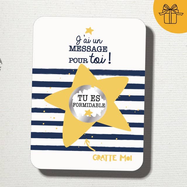 Scratch-off message: You're great!!! for wholesale by GRATTE MOI papeterie