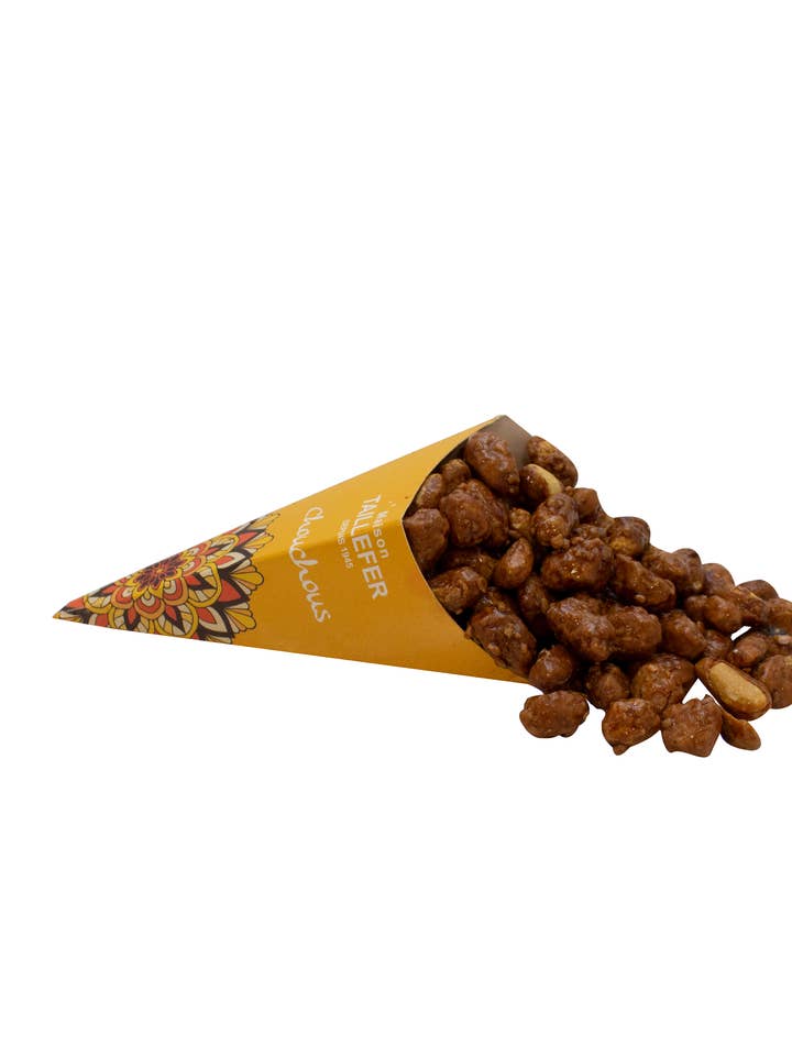 KEGLE SCRUNCHIE 220G KARAMELLISERET JORDNØDDE for engroshandel hos MAISON TAILLFER