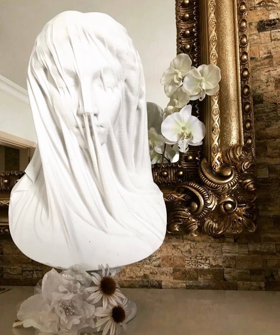 RomaArtSculptures – Großhandel Skulptur – Statue der verschleierten Dame 22 Zoll6