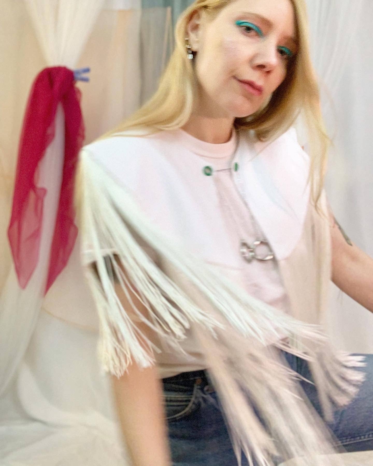 Shop Journal Vintage - Wholesale Blouse - Women's - Fringe chain detachable collar1