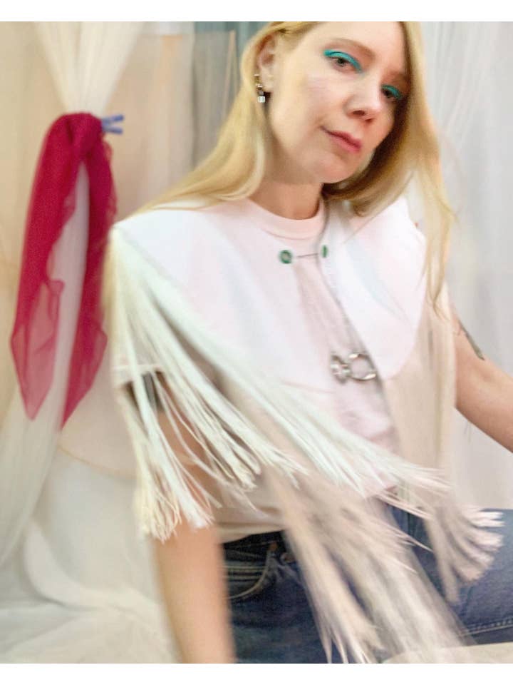 Shop Journal Vintage - Wholesale Blouse - Women's - Fringe chain detachable collar1