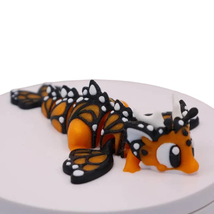 Modern Wood Cases - Wholesale Decorative Figurine - Monarch Butterfly Dragon & Egg – 3D Printed Fantasy2