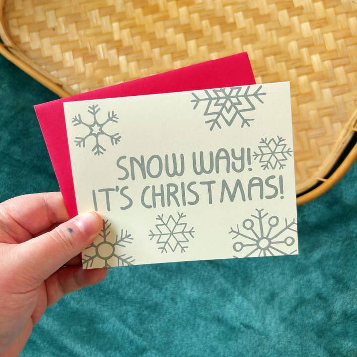 Carte de Noël Snow Way pour la vente par Chateau Blanche