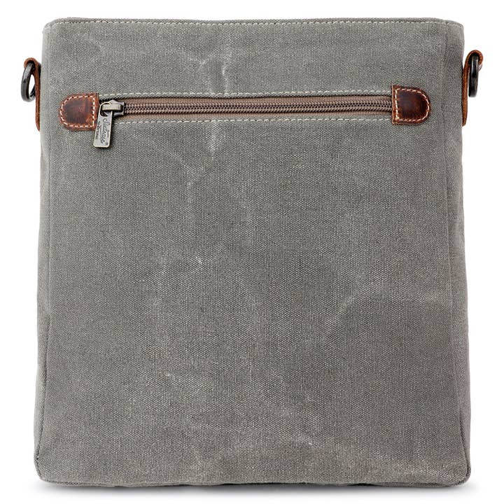 Sixtease Bags USA – wholesale Axelväska - Dam – Canvas Läder Crossbody-väska för kvinnor - Alabaster/Silver