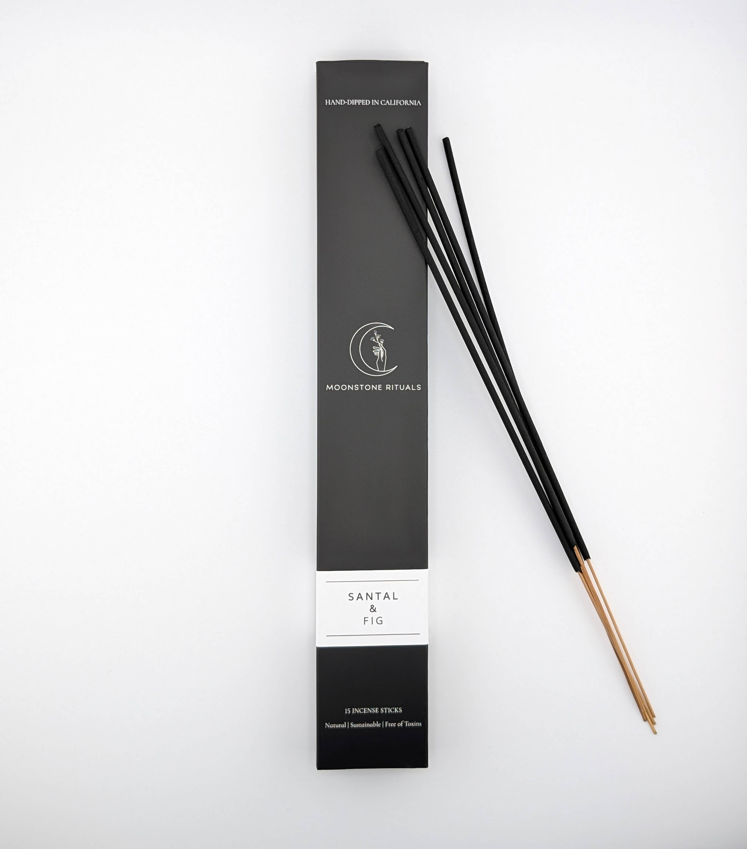 Moonstone Rituals – Engroshandel Røgelse – Santal- og figen-røgelsespinde med kul2