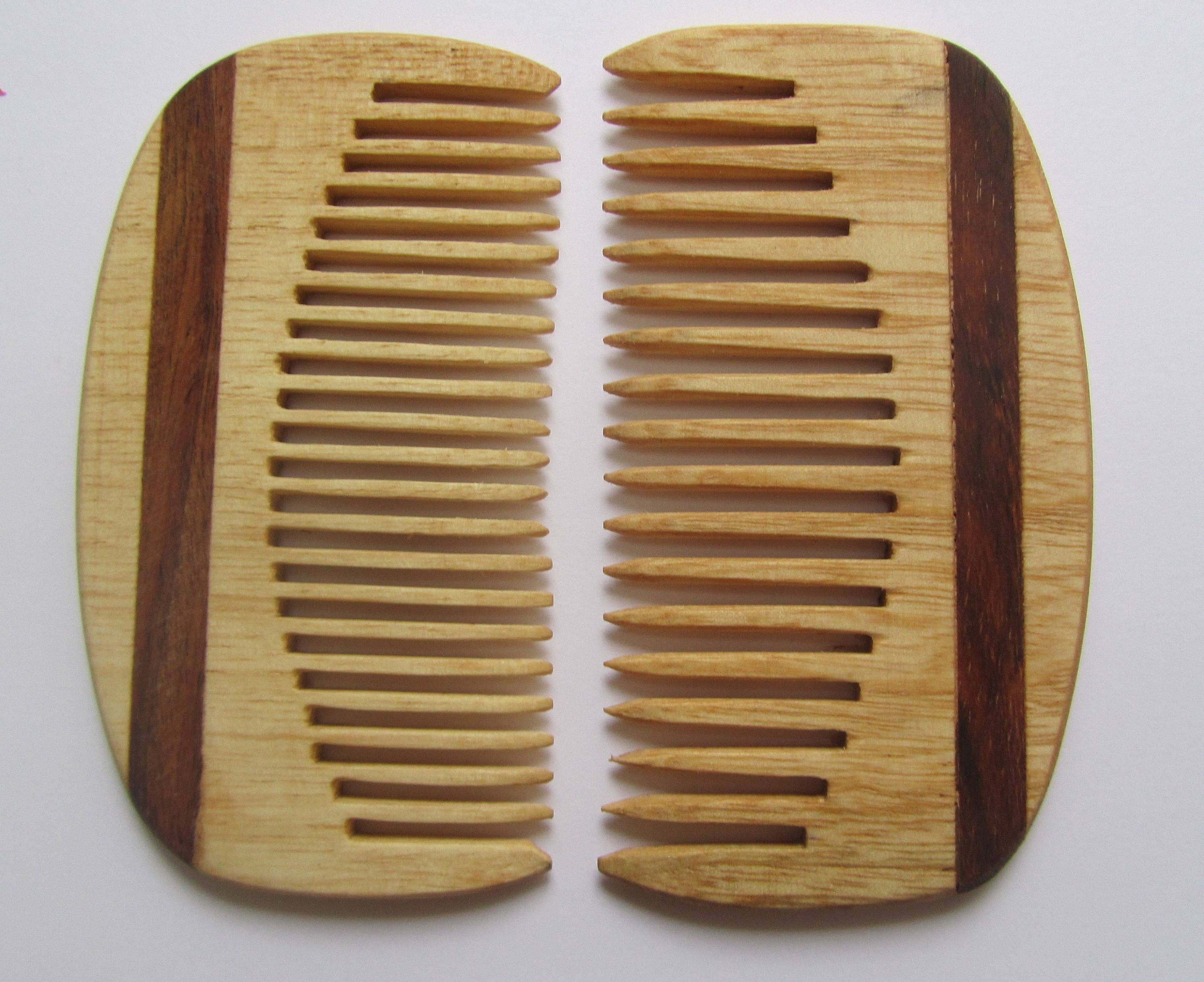 WOODEN TIES & GIFTS - Wholesale Beard Brush/Comb - Handmade, Wooden Hair Beard Comb Anti Static Fine tooth or W1