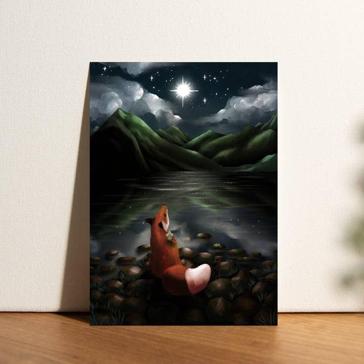 Ansichtkaart Northern Star ‘Marvelous Friends’ voor wholesale door MOMOKOSTUDIO