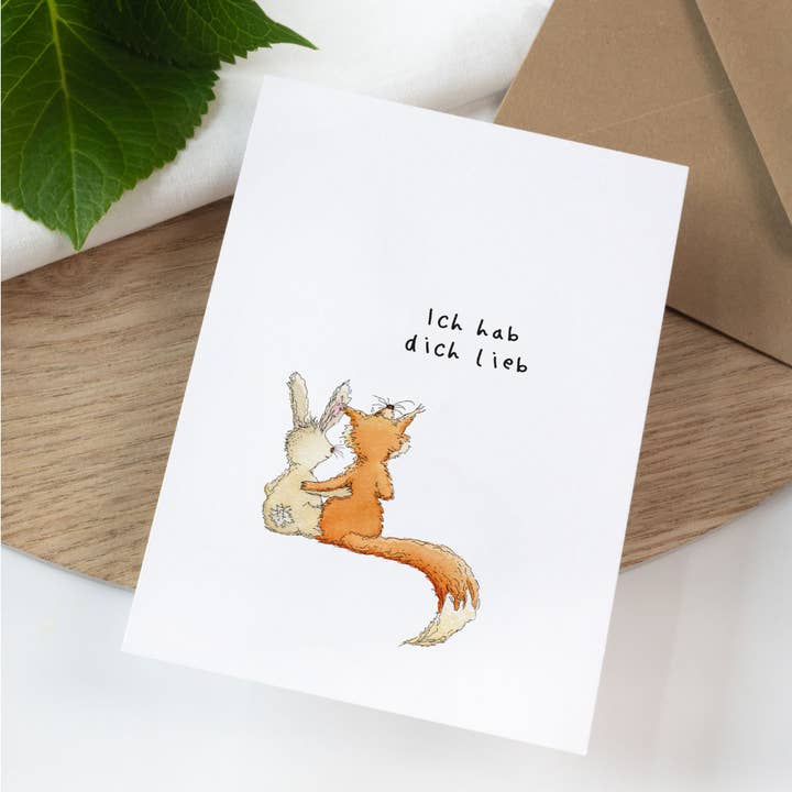 Funkenbunt - Wholesale Love Card - Greeting card - Ich hab dich lieb | Liebeskarte | Ich liebe dich2