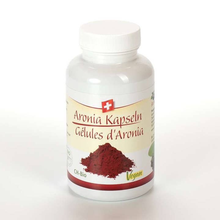 Cápsulas de Aronia CH-Bio, 100 unidades por atacado de Aronia Swiss