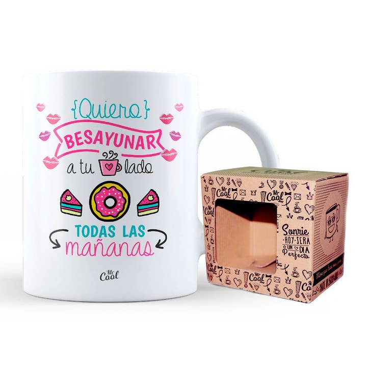 Tazza « Voglio baciarti al tuo fianco ogni mattina v2 » per la vendita all'ingrosso da parte di STAR WAY, S.L. | MrCool