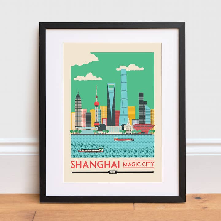 Shanghai Print for engroshandel hos The Creative Toucan ltd
