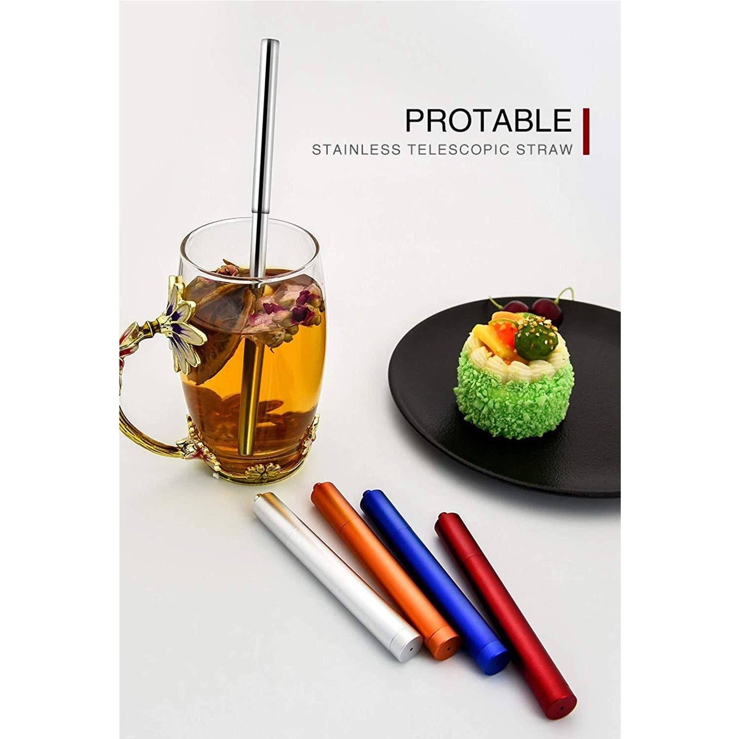 EcoSlurps - Vente Paille - Paille pliable « Night Out » réutilisable9