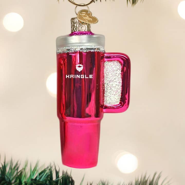 Pink Kringle Cup Ornament for wholesale by Old World Christmas
