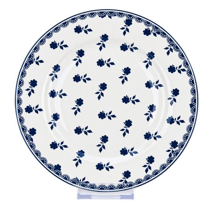 STP - Wholesale Dinner Plate - Vintage Indigo Porcelain Dessert Plate Set of 4, 7.5"1